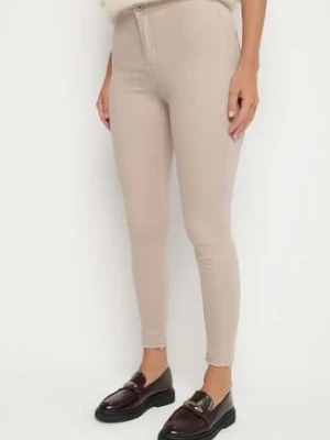 Beżowe Dopasowane Bawełniane Spodnie Irinaes daysie