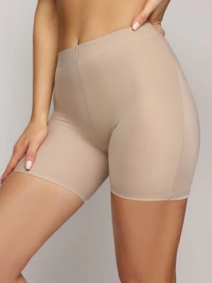 Beżowe Elastyczne Majtki Modelujące High Waist Swierisa han