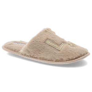 Beżowe Kapcie Vinceza Domowe Obuwie Damskie