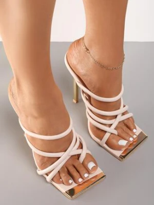 Beżowe Klapki Amarhine