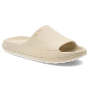 Beżowe Klapki Big Star Lekkie Piankowe Obuwie Damskie