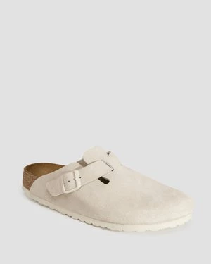 Beżowe Klapki Damskie Birkenstock Boston Leve Narrow