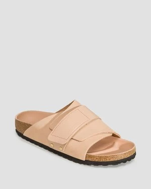 Beżowe Klapki Damskie Birkenstock Kyoto Nubuck Leather Narrow