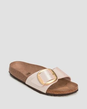 Beżowe Klapki Damskie Birkenstock Madrid Birko-flor Narrow