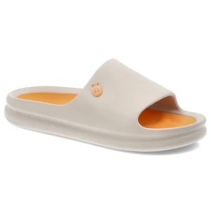 Beżowe Klapki Damskie Hot Potatoes Z Wymienną Wkładką Hot Potatoes by Gioseppo