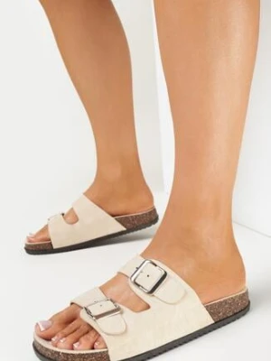 Beżowe Klapki Kleogoria