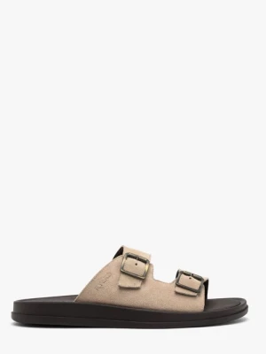 Beżowe klapki męskie Ryłko