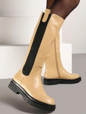 Beżowe Kozaki Nyreo vices