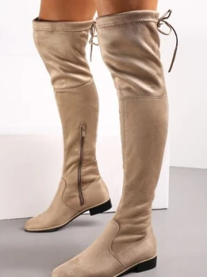 Beżowe Kozaki Sorry Not Sorry vices