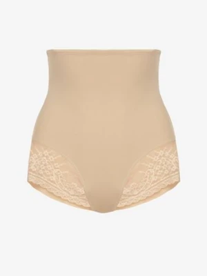 Beżowe Majtki Modelujące High Waist Emiree han