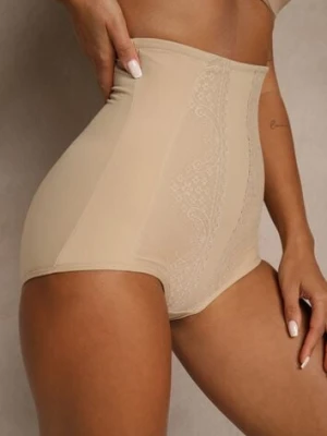 Beżowe Majtki Typu Modelujące Azanttia han