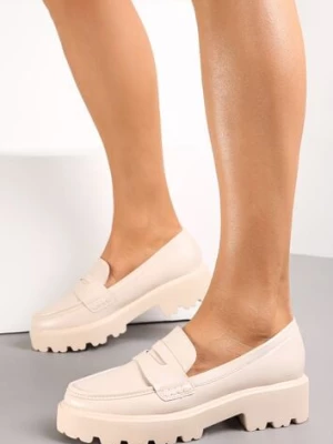 Jasnobeżowe Mokasyny Dansitu