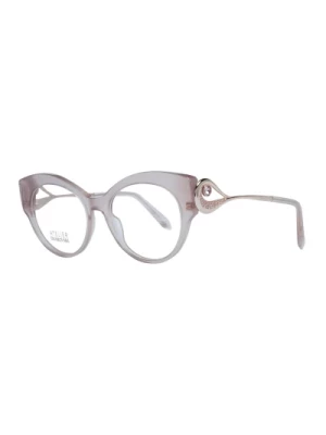 Beżowe Okulary Optyczne Cat Eye Swarovski