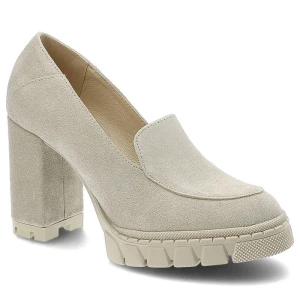 Beżowe Półbuty Armodo Eleganckie Buty Damskie