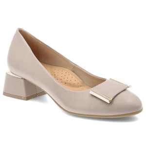 Zdjęcie produktu Beżowe Półbuty Armodo Eleganckie Obuwie Damskie