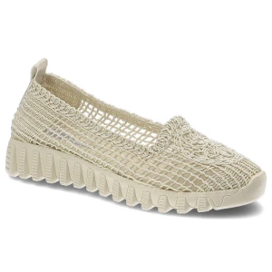 Beżowe Półbuty New Performance Damskie Wygodne Obuwie Ravini