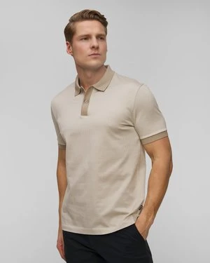 Beżowe polo męskie Hugo Boss H-Parlay