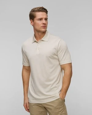 Beżowe polo męskie Hugo Boss H-Press