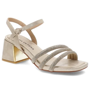 Beżowe Sandały Alma En Pena Modne Obuwie Damskie