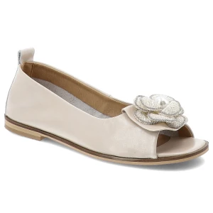 Beżowe Sandały Armodo Modne Obuwie Damskie