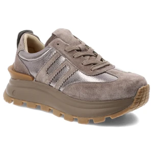 Beżowe Sneakersy Filippo Stylowe Obuwie Damskie