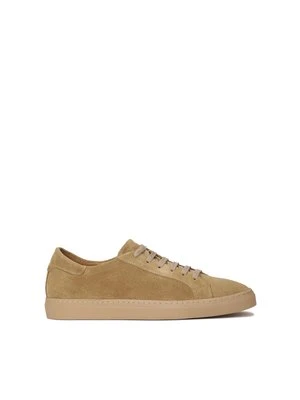 Beżowe sneakersy męskie w stylu casual Kazar