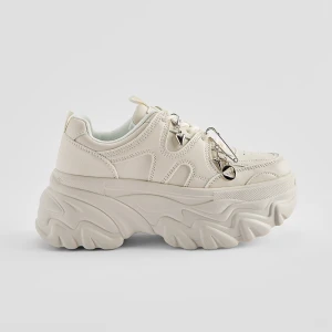 Beżowe sneakersy na masywnej platformie House