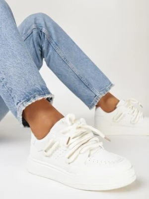 Beżowe Sneakersy Rilvora