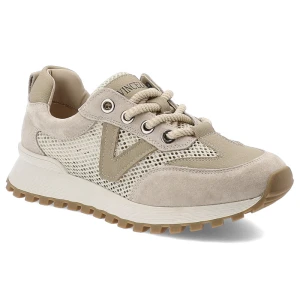 Beżowe Sneakersy Vinceza Modne Obuwie Damskie
