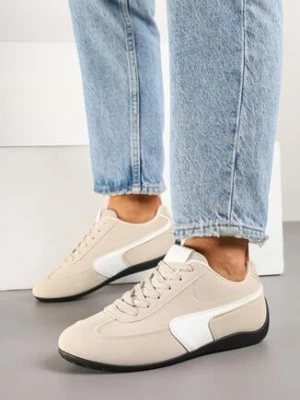 Beżowe Sneakersy w Stylu Kultowych Tenisówek Virritia c'm paris