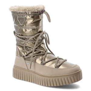 Beżowe Śniegowce Marco Tozzi Ocieplane Buty Damskie