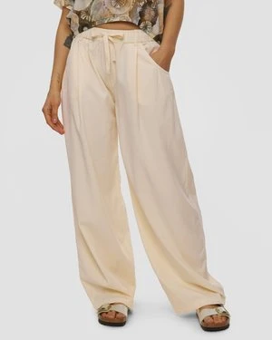 Beżowe Spodnie Balloon Damskie Deha