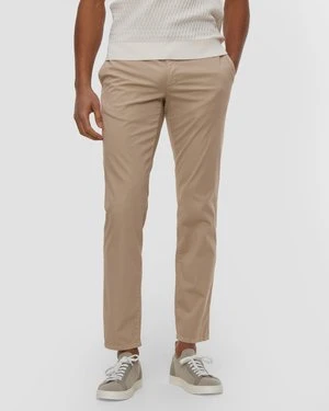 Beżowe Spodnie Męskie Alberto Lou-jgu - Light Cotton