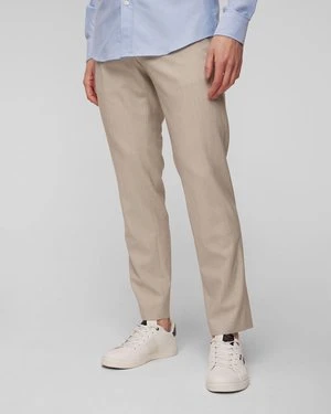 Beżowe spodnie męskie Hugo Boss H-Genius-242