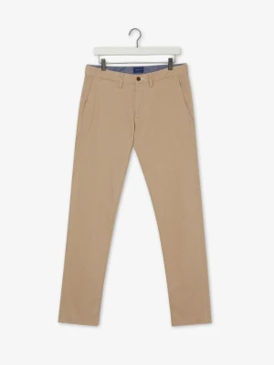 Beżowe Spodnie Męskie Slim Fit GANT