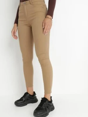 Beżowe Spodnie Skinny Commins daysie