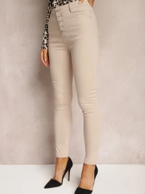Beżowe Spodnie Skinny Winvienne daysie