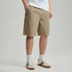 Beżowe szorty bawełniane na gumce House