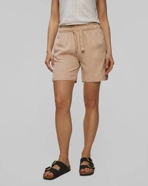 Beżowe Szorty Damskie Deha Z Twillu Tencel Lyocell