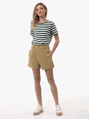 Beżowe szorty jeansowe E-CANDY Volcano