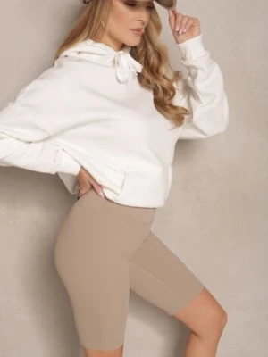 Beżowe Szorty Kolarki High Waist Basalla yu & me