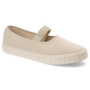 Beżowe Tenisówki Big Star Wygodne Płaskie Obuwie Damskie