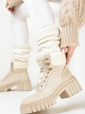 Beżowe Traperki Alden