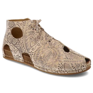 Zdjęcie produktu Beżowe Trzewiki Maciejka Stylowe Obuwie Damskie