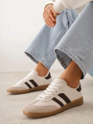Beżowo-Brązowe Sneakersy VICES w Stylu Kultowych Tenisówek Azilina