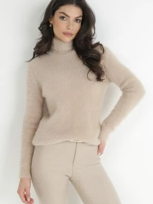 Beżowy Golf Wełniany Karle