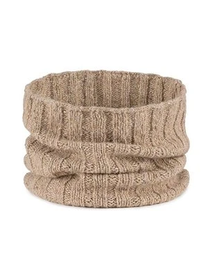 Beżowy komin damski z wełną merino Olsen