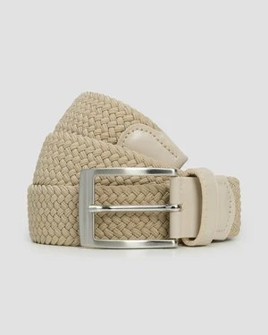 Beżowy Pasek Męski Alberto Basic Braided