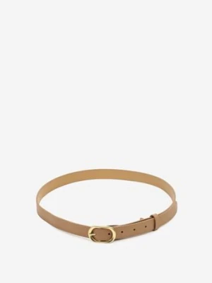 Beżowy Pasek Ozdobiony Zaokrągloną Klamrą Vozera jordan