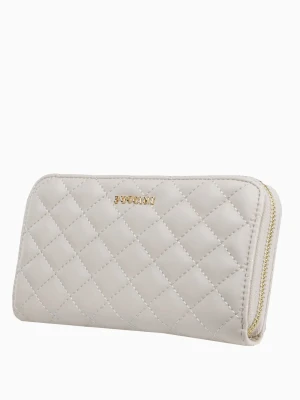 Beżowy pikowany portfel damski Puccini